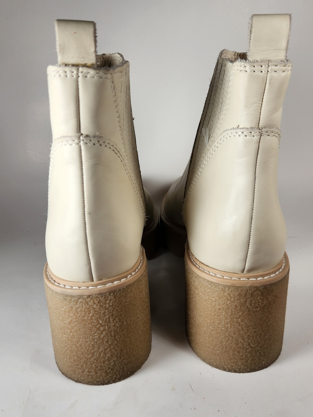 DOLCE VITA Women's Harte H2O Boot Size 8 Ivory Leather Shoe - Picture 8 of 10